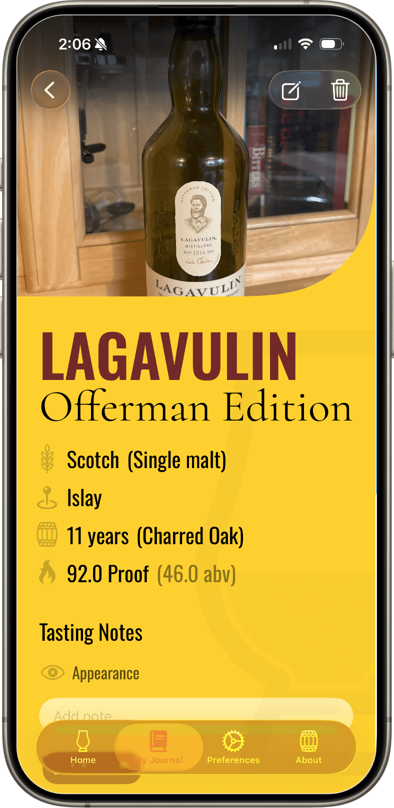 View Whiskey Screen